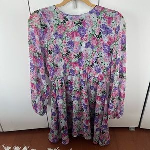 Wayf floral mini dress